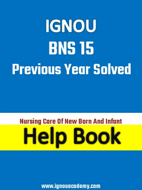 IGNOU BNS 15 Previous Year Solved Question Paper